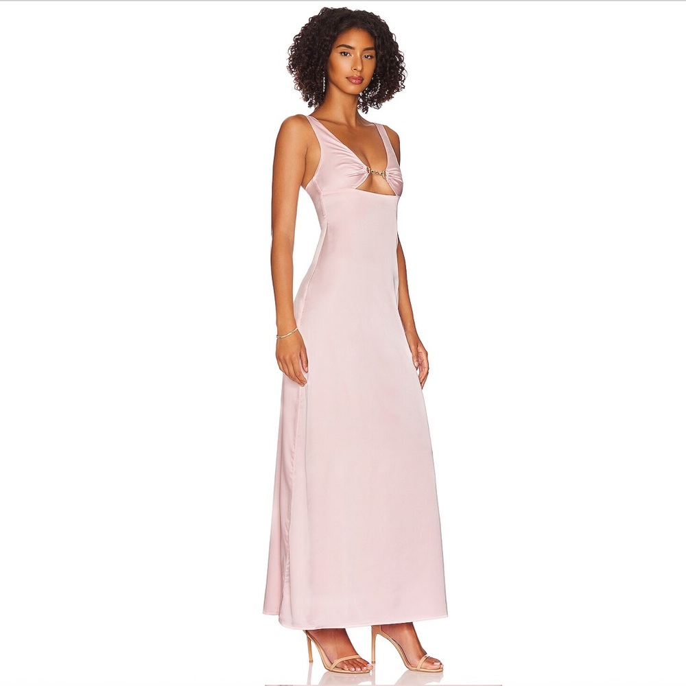 More To Come Pink Poppy Cut Out Dress